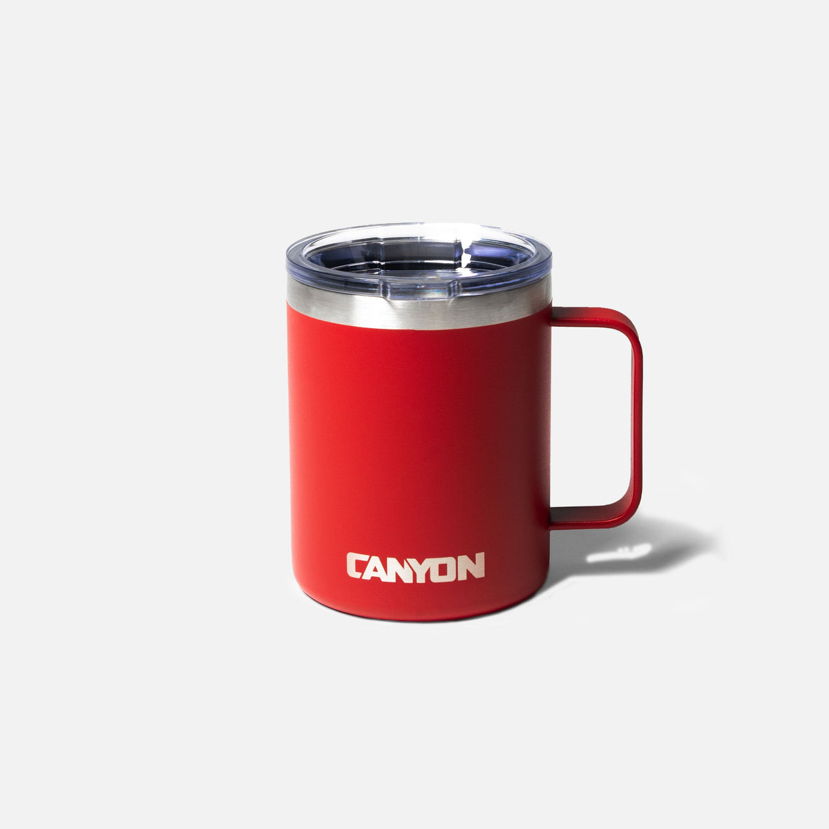 Mug 12oz Red Drinkware 0001_Red_Front