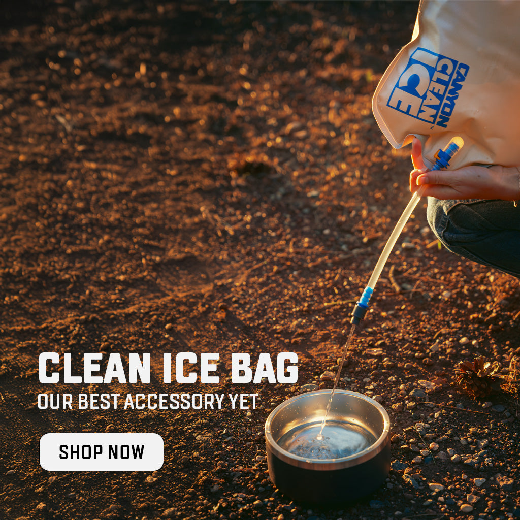 Clean Ice Bag: Our Best Accessory Yet. Shop Now.