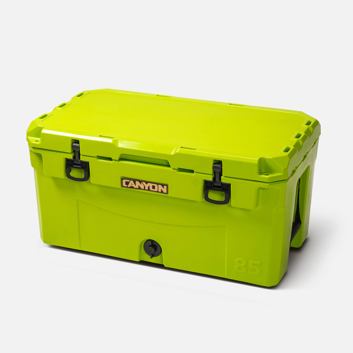 PRO 85 Quart Cooler Lime Green Multi-day PRO85LG_Perspective_Closed