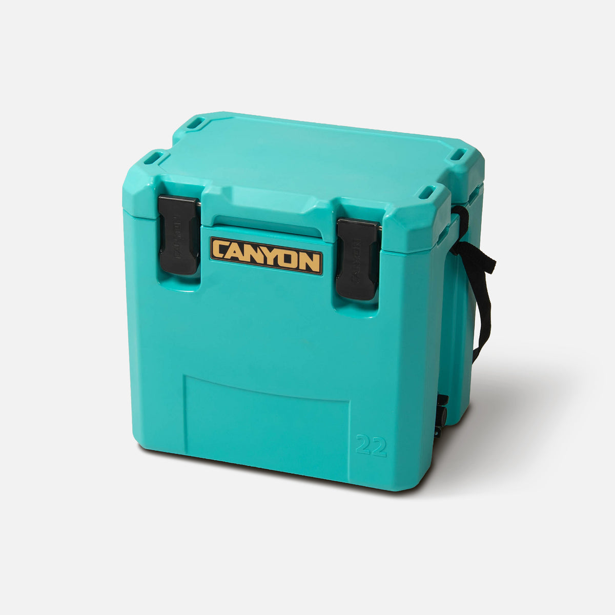 Outfitter 22qt V2 Cooler Havasu Blue Hard Coolers X22V2HB_Perspective_Closed