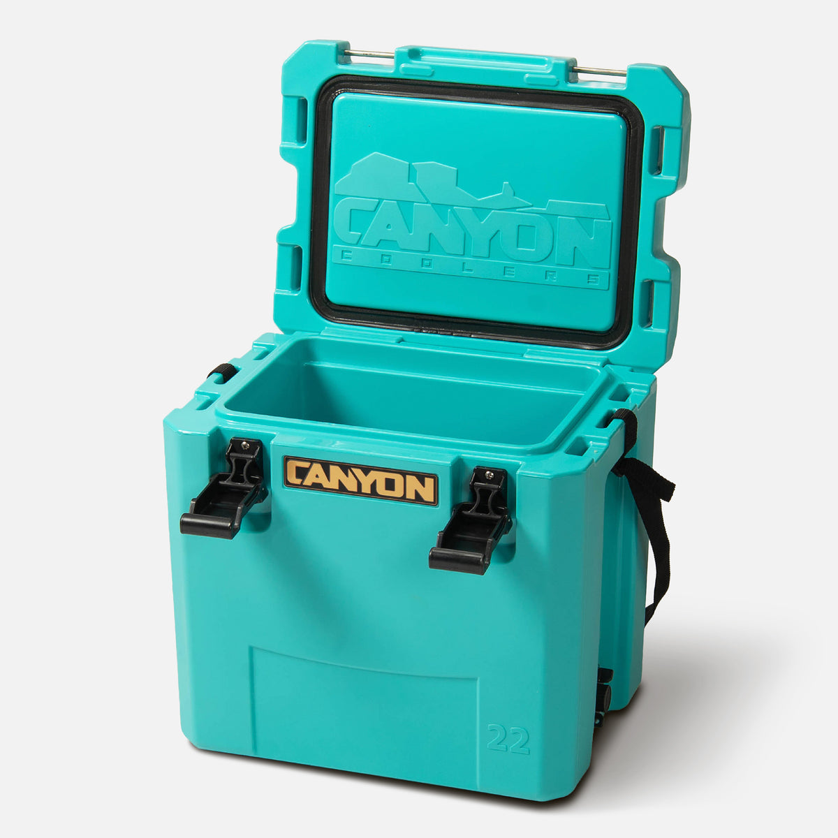 Outfitter 22qt V2 Cooler Hard Coolers X22V2HB_Perspective_Open