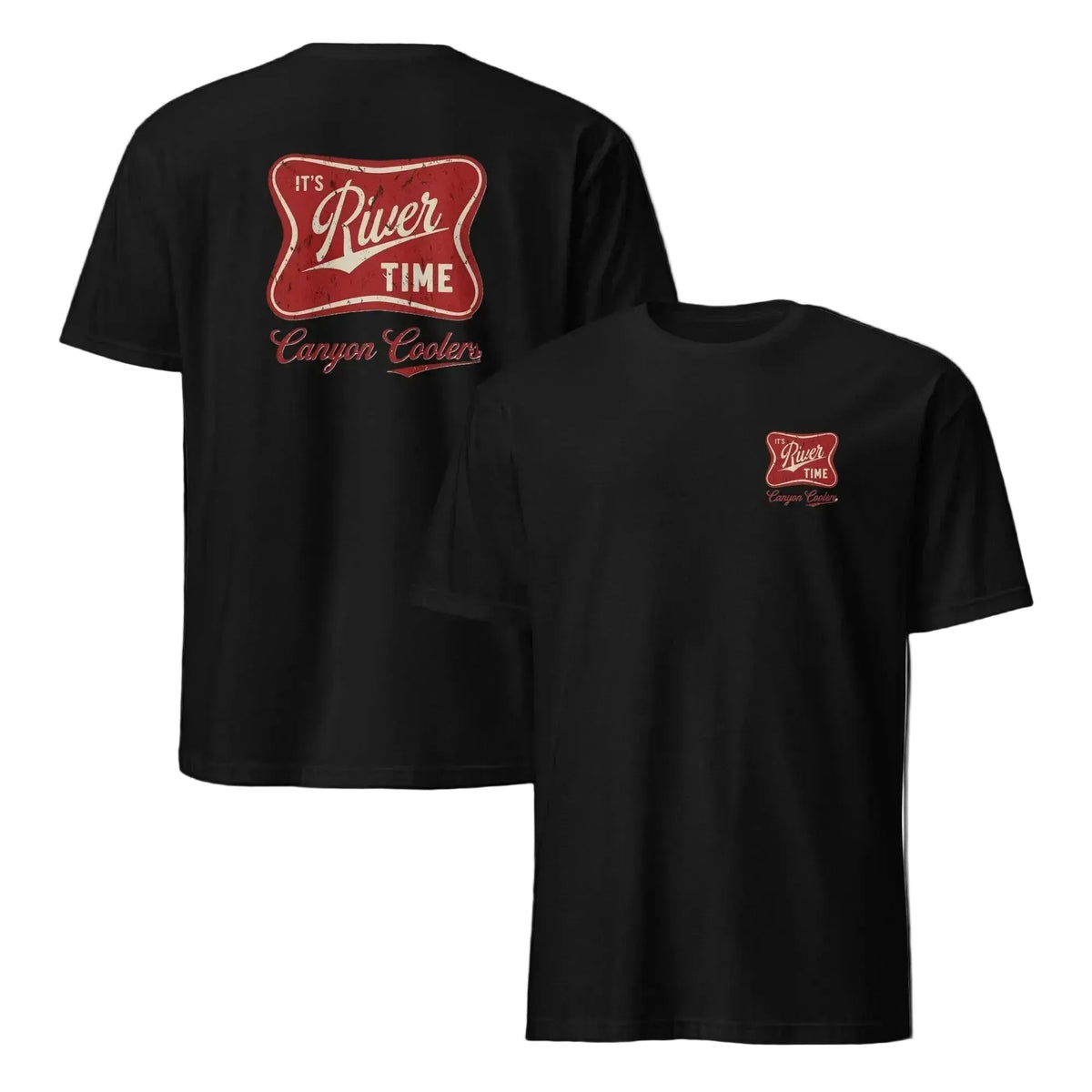 RiverTime T Shirt T-Shirts unisex-basic-softstyle-t-shirt-black-front-and-back-6adf91d8c9d45