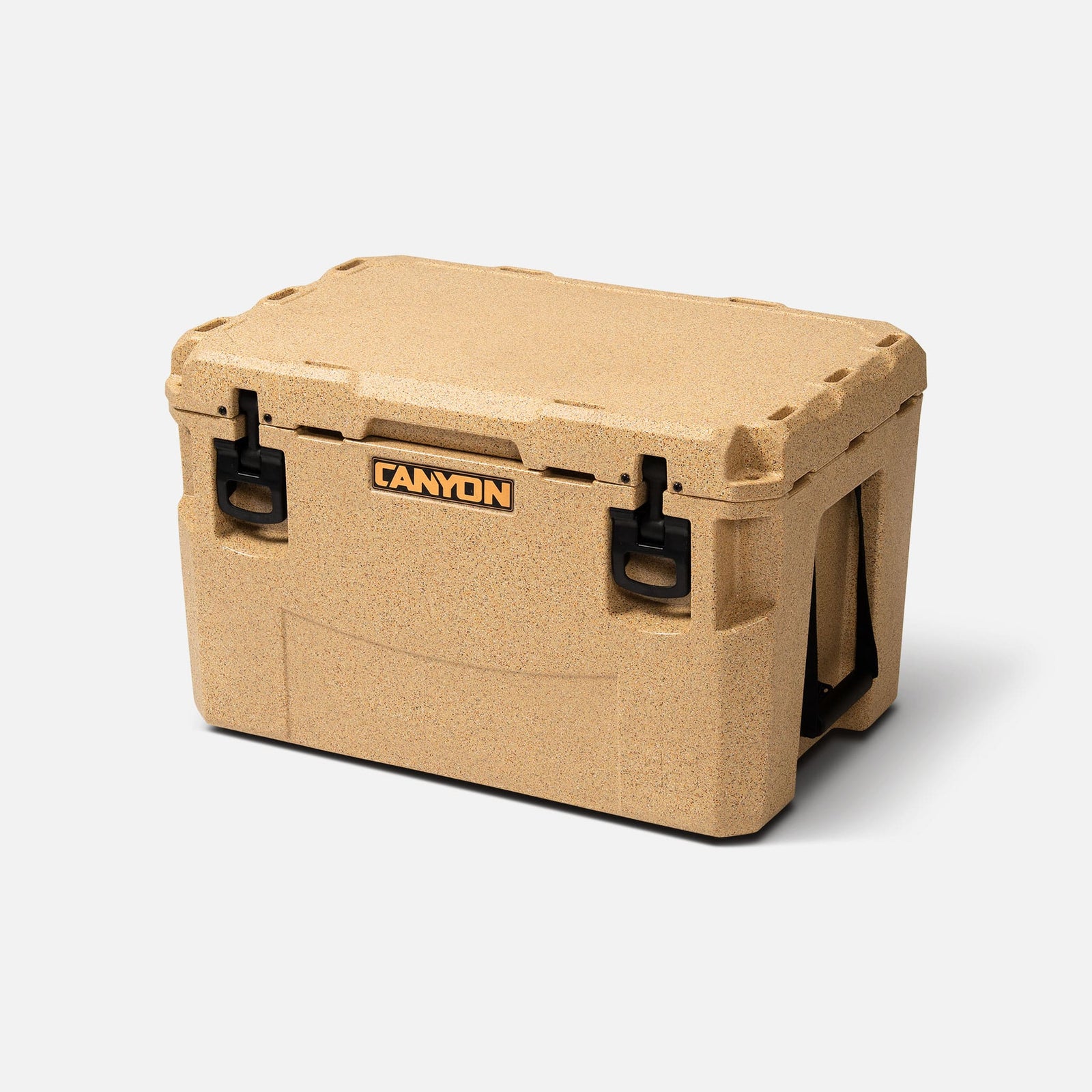 PRO 45 Quart Cooler Sandstone Weekend Canyon_Coolers_Pro_45_Sandstone_Closed_Perspective-min