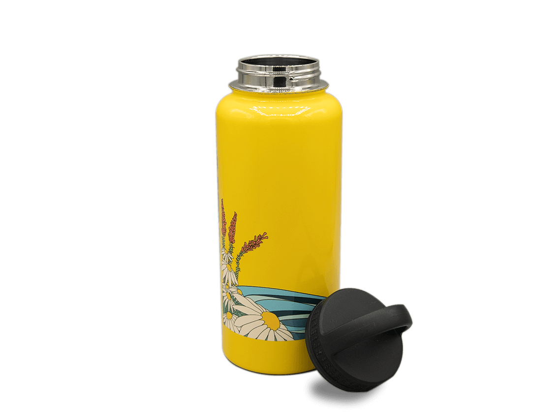 River Waves Art Bottle Drinkware ashley-waves