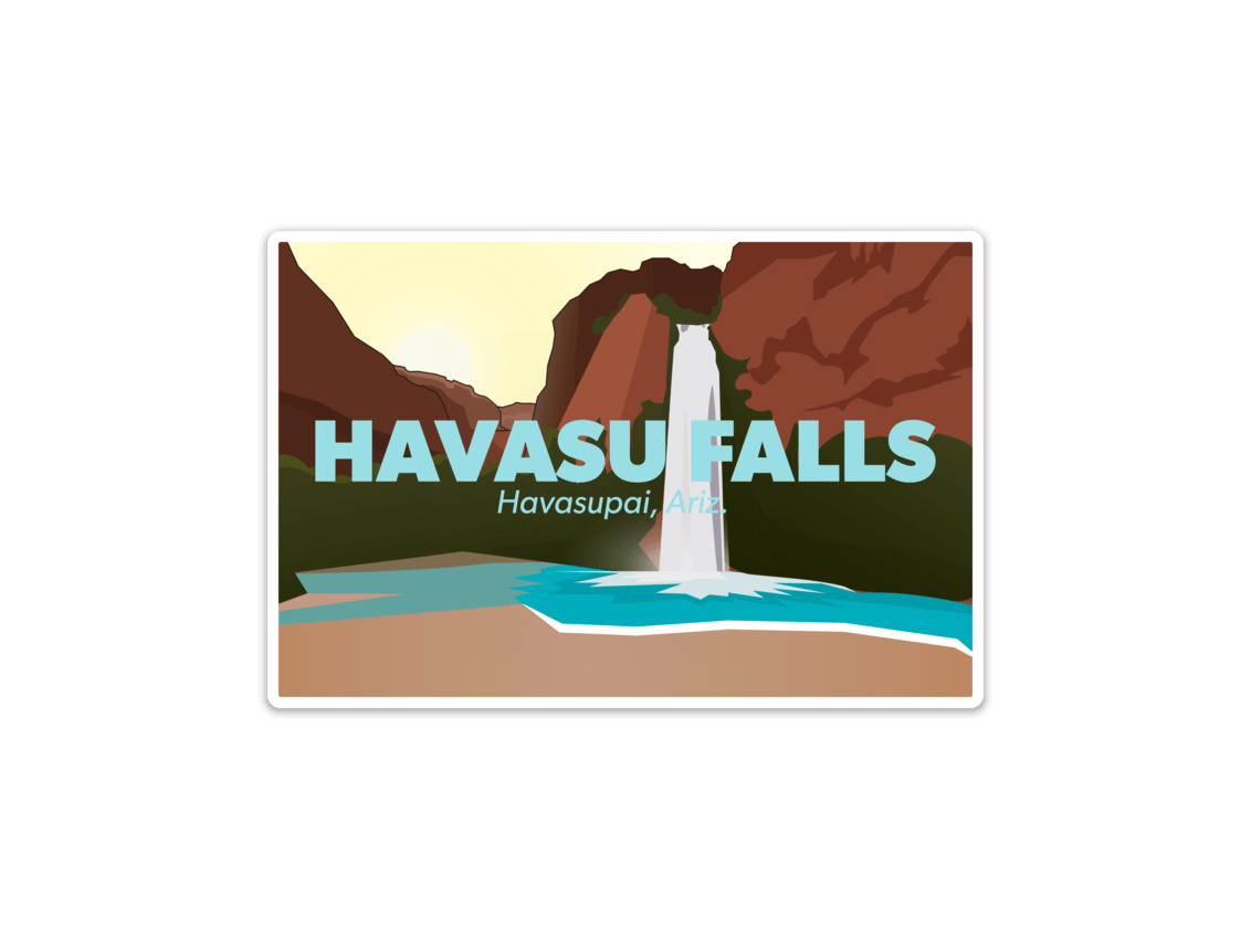 Havasu Falls Sticker