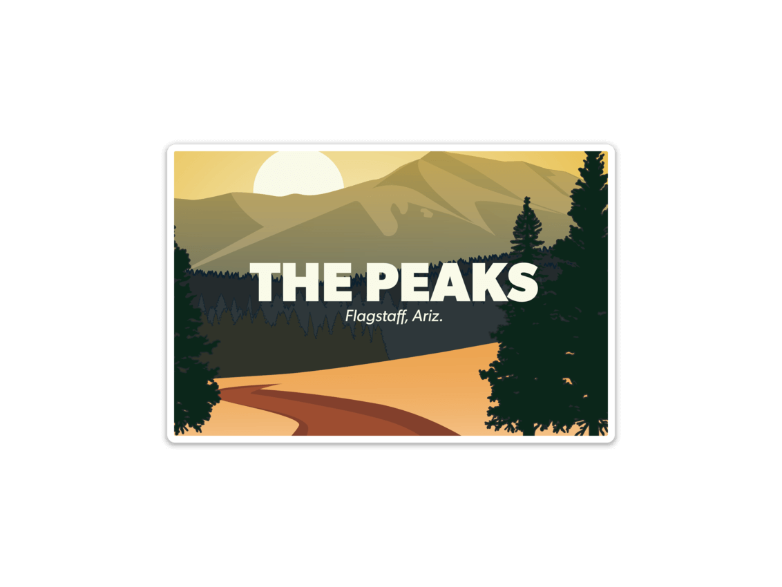 The Peaks Sticker